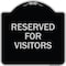 Signmission Reserved Parking Reserved Parking for Visitors Heavy-Gauge Aluminum Sign, 18" x 18", BS-1818-23041 A-DES-BS-1818-23041 - alternate 1